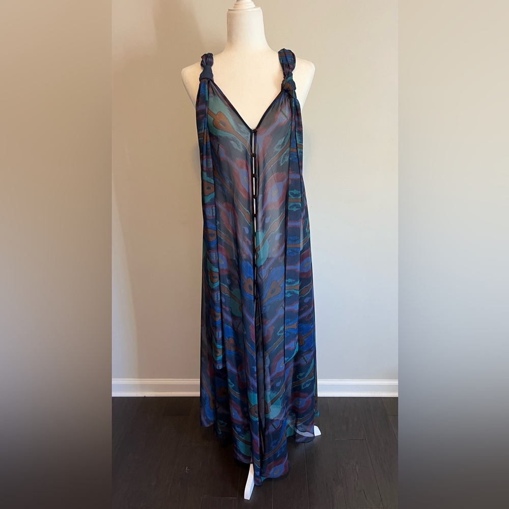 Zara Sheer Maxi Dress size M/L - Picture 4 of 15